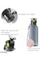 GREBIRD Sports Water Bottle, Plastic Fitness Water Bottle, 1L (34OZ) Large Capacity Square Water Bo