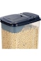 Felli Durable Plastic Food Storage Container Clear And Black 3000Ml Y1K110161