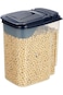 Felli Durable Plastic Food Storage Container Clear And Black 3000Ml Y1K110161