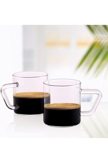 BOROSIL VISION ESPRESSO CLASSIC MUG, 6PCS SET, 120ML, Espresso Cup, Tea &amp; Coffee Cup