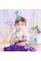 Maxi Offermax 1 Pack Glitter Mermaid Happy Birthday Cake Topper and 5 Pieces Gold Glitter Cake Deco