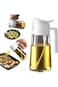 TrendPlain 470ml Olive Oil Spray Bottle for Kitchen Gadgets - 2 in 1 Olive Oil Dispenser Bottle and
