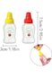 8 Pcs Mini Condiment Squeeze Bottles,23ml Condiment Squeeze Bottle,Plastic Portable Containers Bott