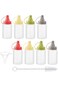 Lonimia 8 Pcs Mini Squeeze Bottles 1 OZ Ketchup Condiment Bottle Mini Sauce Bottle Honey Mustard Sa