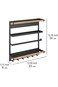 1ST Refrigerator Spice Rack Storage Rack with Paper Towel Holder Rustproof
