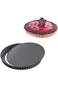 AMADA Tart Pan,Non-stick Quiche Pan, Round Cheesecake Pan with Removable Bottom for Dessert Baking（