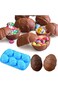 Milantree Easter Egg Molds Silicone Chocolate Mold 6 Holes Non-stick Easter Egg Shaped Silicone Mol