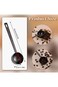 Oasisgalore Metal Measure Spoon 2 Tablespoon Coffee Scoop 4.7in Black Long Handle 18/8 Stainless St