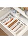 Andtooy Kitchen Drawer Organizer Adjustable Utensils Silverware Tray for Cuttlery Organization Spoo