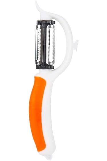 Alsanidi, Plastic Fruit Vegetable Peeler, Potato Peeler, Orange, 21 cm 693211131229