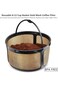 KASTWAVE Reusable 8-12 Cup Basket Gold Mesh Coffee Filter for Keurig K-Duo Essentials, for K Duo Br