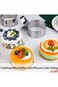 4 Pack Round Cake Ring Mold, Stainless Steel Ring Molds for Cooking Mousse Cake Molds Baking Rings