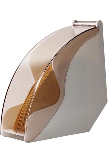 LEFAFA Coffee Filter Holder - Coffee Filter Box, Filter Paper Holder With Dust Cover, Can Store 100