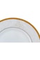 Shallow Porcelain Palazzo Bowl with Gold Rim, White, 15 cm, TS-L1-33