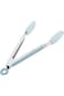 Electus Non Stick 9" Silicon Serving Tong, 12 Pieces, Light Blue