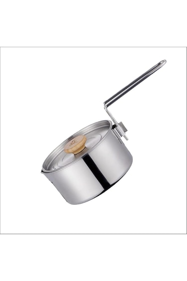 SN-HENG وعاء واحد، غلاية تخييم، مقلاة، إبريق قهوة من الفولاذ المقاوم للصدأ، صورة للسفر في الهواء الطلق والمشي لمسافات طويلة وصيد الأسماك