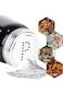 Glass Salt and Pepper Shakers with Stainless Steel Lids Durable Kitchen Seasoning Dispensers (Peppe