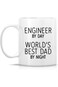 Retreez Funny Mug - Engineer by Day World's Best Dad by Night 11 Oz Ceramic Coffee Mugs - Funny, Sa