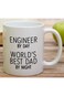 Retreez Funny Mug - Engineer by Day World's Best Dad by Night 11 Oz Ceramic Coffee Mugs - Funny, Sa
