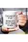 Retreez Funny Mug - Engineer by Day World's Best Dad by Night 11 Oz Ceramic Coffee Mugs - Funny, Sa