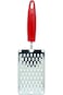 Raj Stainless Steel Grater in Red Handle, 13 cm, RRG0001, Vegetables Grater, Cheese Grater, Chocola