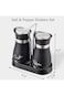 Salt and Pepper Shaker Set, 2 pcs Glass Bottom Salt Shaker, Salt Pepper Shaker with Silicone Funnel