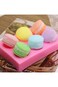 BUSOHA 6-Cavity 3D Macaroon Silicone Mold for Cake, Macaron Hamburger Baking Molds, Cake Mold, Muff