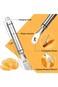 COKSDUPID Stainless Steel Orange Peeler   Easy to Peel   Long Handle Orange Citrus Peeler Tool   Tr