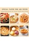 SHOWAY 100PCS Air Fryer Disposable Paper Liner, 7.9inch/20cm Non-Stick Air Fryer Liners, Round Food
