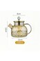 GDELINGZH Heat-resisting Borosilicate Glass Teapot, Tea Kettle with Stainless Steel Removable Filte