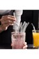 ECVV Glass Transparent Straw Set 5 Pieces - 4 x Straws, 1 x Brush, Healthy and Eco-friendly, Suitab