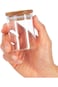 MIBRU Coffee Beans Glass Container Wood Lid Glass Airtight Canister Kitchen Storage Bottles Jars Fo