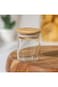 MIBRU Coffee Beans Glass Container Wood Lid Glass Airtight Canister Kitchen Storage Bottles Jars Fo