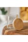 MIBRU Coffee Beans Glass Container Wood Lid Glass Airtight Canister Kitchen Storage Bottles Jars Fo