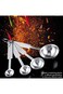 4 Pcs Measuring Spoons Set, 4Pcs Stainless Steel Measuring Spoon Tablespoon Teaspoon Coffee Scoop I