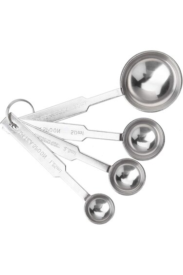4 Pcs Measuring Spoons Set, 4Pcs Stainless Steel Measuring Spoon Tablespoon Teaspoon Coffee Scoop I