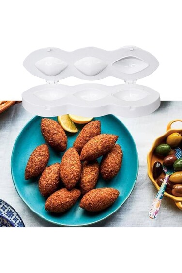 Kibbeh Maker Mold DIY Meatball Mold Kibbeh Rolls Maker Kitchen Cooking Tools for Making Fried Kibbe