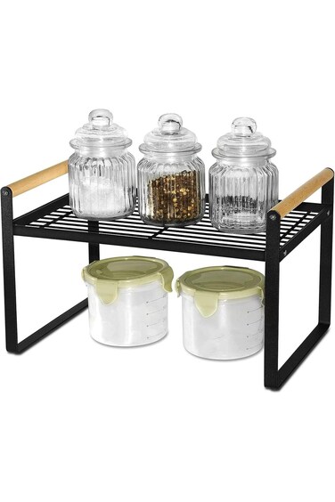 رف منظم قابل للتوسيع من Gdala، رف تخزين للخزانة، حامل للتوابل في المطبخ