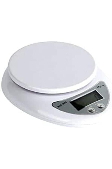 ميزان طعام رقمي إلكتروني للمطبخ مع أقصى حمولة 10 كجم، 5000 جرام