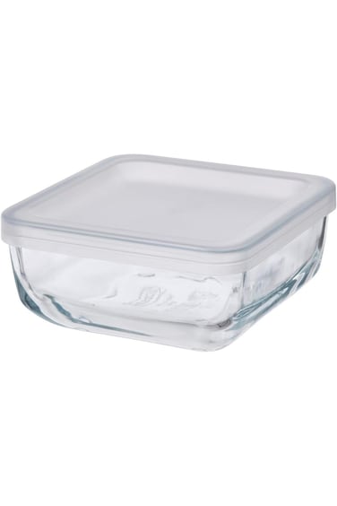 Glass Food Storage Container with Lid, 0.5 Litre