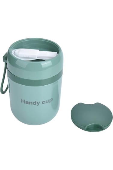 DEKD Hot Food Container, Insulated Soup Containers Food Grade 500ml Professional Design Heatable fo