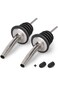 BALTRE 2PCS Stainless Steel Pourers, Speed Wine Bottle Pourer, Olive Oil and Vinegar Tapered Stoppe