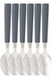 High Quality Cutlery Set, 25 Piece Set(Knives, Spoons, Forks, Teaspoons, TableWare Box-Grey (CS-25-