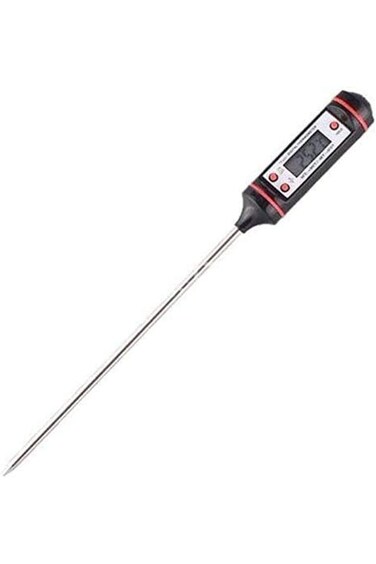 مقياس حرارة رقمي لطهي الطعام ومقياس حرارة اللحوم للمطبخ والشواء