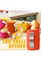 Oasisgalore Egg Shell Opener Cracker Tool for Hard Boiled Eggs,Kitchen Gadget Set 2-Pc Yellow &amp; Pin