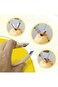 ALMEKAQUZ 3Pcs Multifunctional Pineapple Eye Remover,Stainless Steel Cutter,Pineapple Slicer and Co