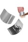 Duomama 2Pcs Stainless Steel Finger Guards for Safe Vegetable Cutting - Knife Protector for Slicing