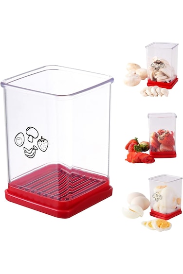 قطاعة فواكه من أواسيس جالور، كوب لتقطيع البيض، قطاعة فواكه وخضراوات متعددة الوظائف من الفولاذ المقاوم للصدأ