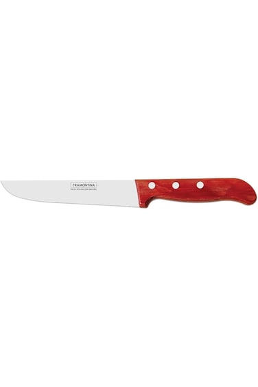 Tramontina Polywood 5 Inches Kitchen Knife with Stainless Steel Blade and Red Dishwasher Safe Treat