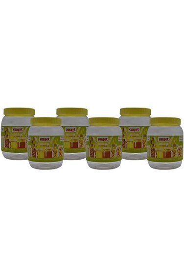 Sunpet Round Spice Jar 6-Pieces Set, 500 ml Capacity